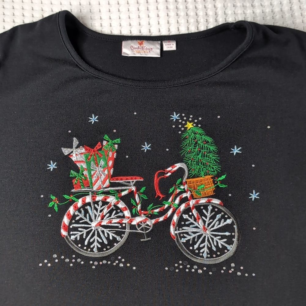 Quacker Factory Christmas shirt size 1X